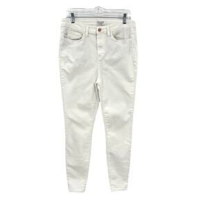 Judy Blue Jeans Skinny Fit Women's 11/30 Stretch High Rise Off-White Denim